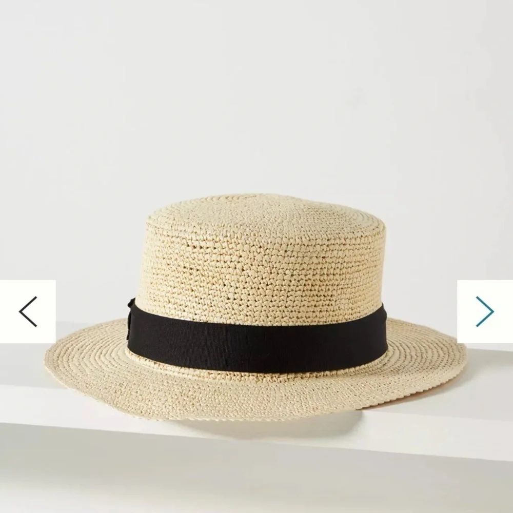 Anthropologie Eleganicia Tropical Boater hat new wtags
